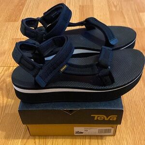 Teva Black Platform Sandals
